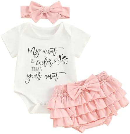 YOKJZJD одежда для тети для новорожденных девочек, комбинезон с короткими рукавами и надписью, футболка, топы, юбка-пачка, комплект с шортами, летняя одежда YOKJZJD