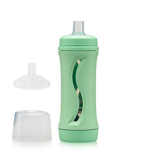 Subo Baby Food Bottle Starter Set | No Mess Baby Toddler Self Feeder | Squeeze Free Design for Purees, Smoothies, Yogurt, Oatmeal, or Thickened Liquids | Reusable Silicone Washable Cup (Oatmeal) EST 2020 BABEEHIVE FINE BABY GOODS
