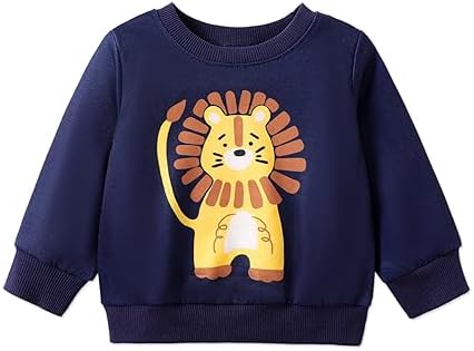 PATPAT Одежда для маленьких мальчиков, однотонный свитшот с длинными рукавами для маленьких мальчиков, пуловер с круглым вырезом, свитер, одежда PATPAT