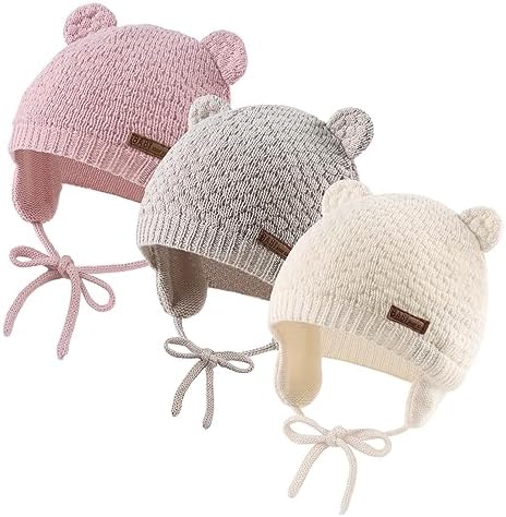 JANGANNSA милая вязаная рождественская шапка для мальчиков и девочек, теплая зимняя шапка-ушанка, шапочка для малышей, От 0 до 2 лет JANGANNSA