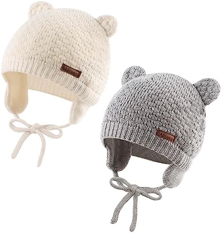 JANGANNSA милая вязаная рождественская шапка для мальчиков и девочек, теплая зимняя шапка-ушанка, шапочка для малышей, От 0 до 2 лет JANGANNSA