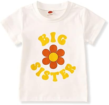 IZYJOY рубашка для большой сестры, футболка с объявлением для маленьких девочек, Летняя одежда для братьев и сестер, топ, милая футболка с короткими рукавами IZYJOY
