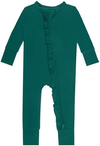 GUISBY Искусственный комбинезон для малышей без ног с длинными рукавами, двусторонней молнией и рюшами Спальные места для детей 0–24 месяцев GUISBY
