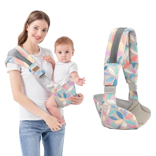 IULONEE слинг-рюкзак, детский компактный хипсид, переноска на одно плечо, портативный легкий слинг-рюкзак для новорожденных, для младенцев, переносящих вес до 44 фунтов, всесезонный ремень (цветной) IULONEE