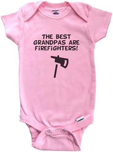 Действительно потрясающие рубашки The Best Grandpas Is Firefighters Забавное боди для внуков (100% хлопок) Really Awesome Shirts