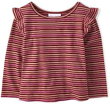 The Children's Place Baby Girls' and Toddler Long Sleeve Ruffle Top The Children's Place
