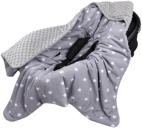 Чехлы на автомобильные сиденья Bebamour, детское пеленальное одеяло, одеяло на автомобильное сиденье, пеленка для новорожденных, зимняя теплая детская пеленка для девочек и мальчиков (серая) Bebamour