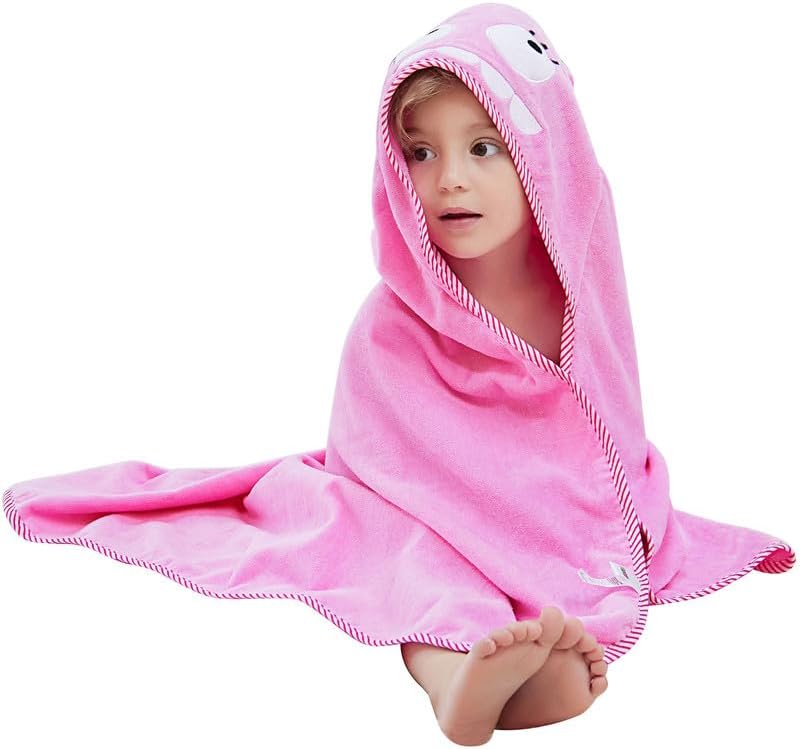 Детские полотенца MICHLEY с капюшоном и животными для малышей 0-6 лет, необходимые для купания для мальчиков и девочек, белая корова Michley