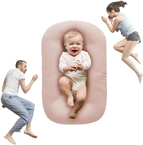 oliwex Baby Pillow Детский шезлонг, Детский шезлонг, Подушка для детского шезлонга, Детский шезлонг для новорожденных (британский абрикос) Oliwex