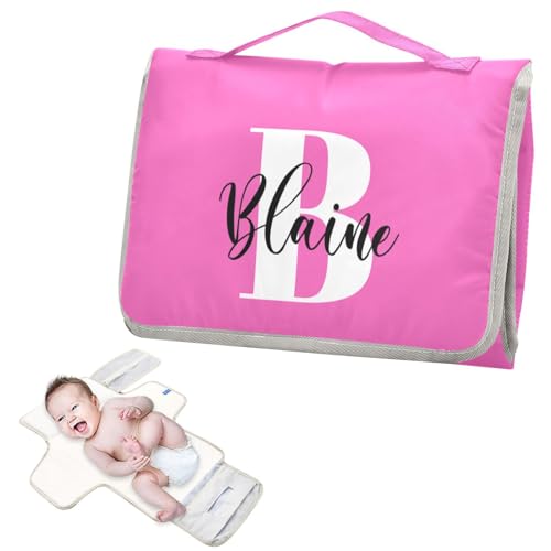 Розовые детские пеленальные подушечки для малышей, портативные коврики для пеленания подгузников с карманом для хранения для новорожденных, подарки для детского душа MCHIVER