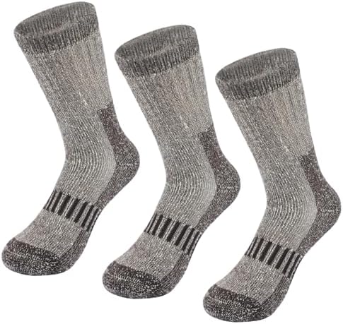Hakugoo, 3 пары детских походных носков из мериносовой шерсти, зимние теплые толстые и уютные термолыжные носки для мальчиков и девочек для малышей Hakugoo