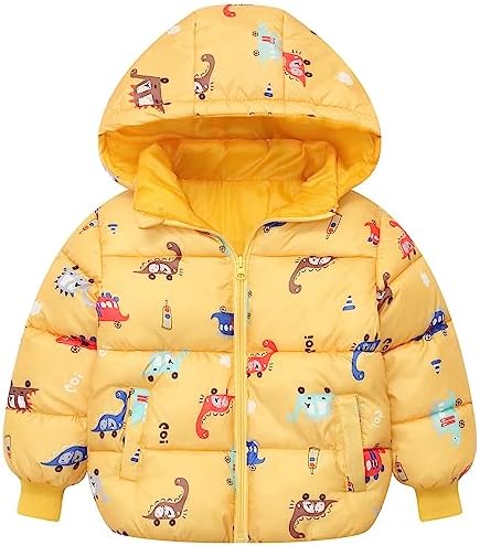 Зимняя куртка для маленьких мальчиков, хлопковые ветрозащитные теплые зимние пальто с милым принтом Ohrwurm