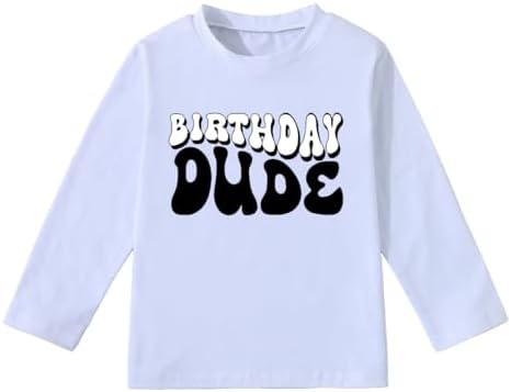 ZXIIYNU Boys' The Birthday Shirt Kids Boy Birthday Outfit Party T-Shirt ZXIIYNU