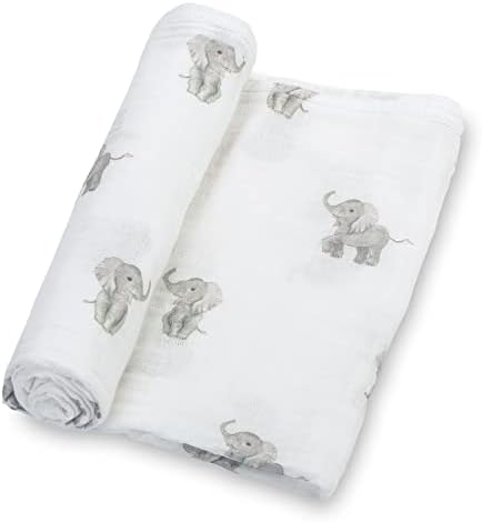 LollyBanks Baby Muslin Swaddle Blanket | 100% Cotton | Extra-Large 47 x 47 inches | Lightweight, Breathable, and Featuring Charming Giraffe Prints LollyBanks