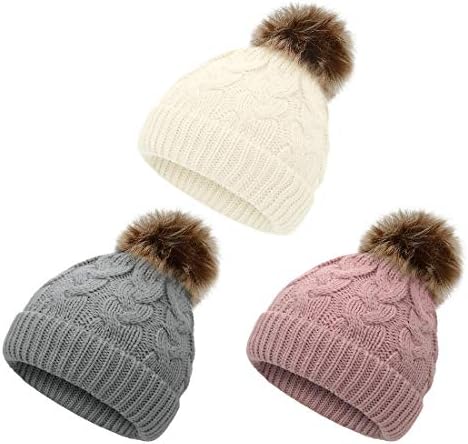 Зимняя шапка Durio для маленьких девочек с помпонами, детские шапочки, зимняя шапка для младенцев, теплые шапки для новорожденных для девочек и мальчиков, вязаные мягкие шапки для маленьких девочек Durio