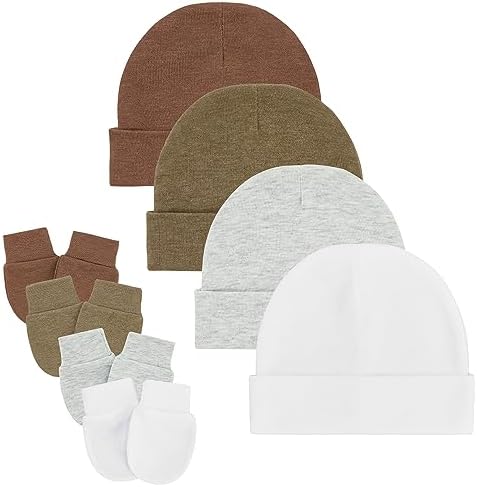 Детские шапки и варежки Zando, унисекс, детские шапочки, больничная шапка для новорожденных с варежками, набор для маленьких мальчиков, шапки для девочек Zando