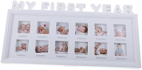 ibasenice Baby Picture Frame Picture Frame s Ornament Frame Girl Gifts First Time Mom Gift Baby Boy Gift Frame for Baby New Born Antique Decor Vintage Newborn White Photo Baby Frame Ibasenice