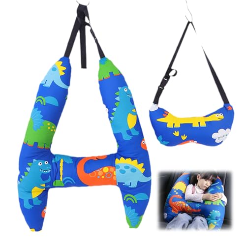 H-Shape - Kid Car Sleeping Head Support, Baby Toddler Travel Pillow for Car Seat Support (J) IPQYIHF