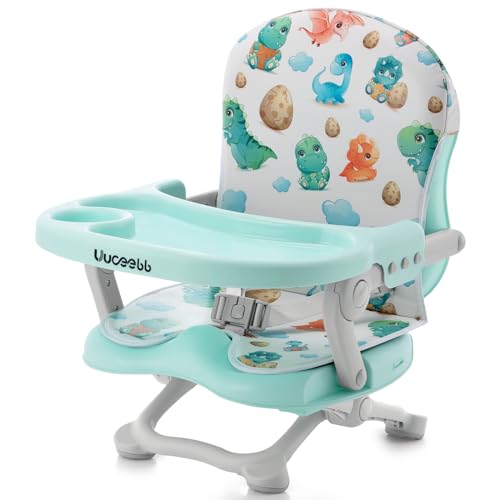 Портативный стульчик для кормления для младенцев и малышей, сиденье-подставка для стола, сиденье-подставка для путешествий с регулируемой высотой и подносом, складной стульчик для путешествий для малышей, стульчик для кормления ребенка Uuoeebb