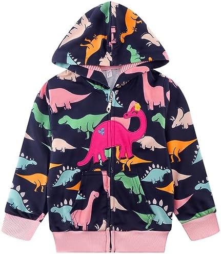 RETSUGO/Куртка с капюшоном на молнии для девочек, радужная толстовка с единорогом для малышей, детское пальто с капюшоном, повседневная верхняя одежда, размер 2-7 лет RETSUGO