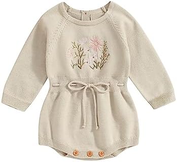 ZAXARRA свитер для маленьких девочек, комбинезон, вязаный свитер для маленьких девочек, свитшот с цветочной вышивкой, комбинезон, осенняя одежда для младенцев ZAXARRA