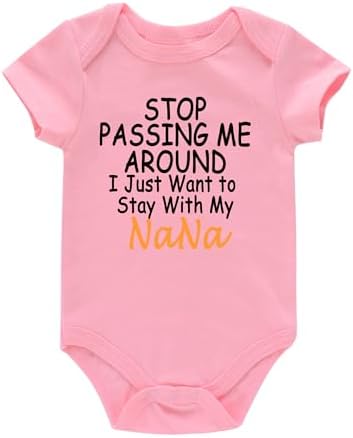 payifang Newborn Infant Baby Rompers Unisex Funny Letter Print Cute Bodysuits Payifang