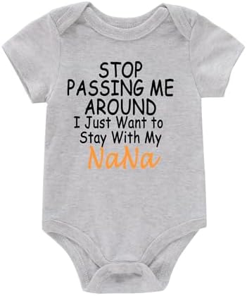 payifang Newborn Infant Baby Rompers Unisex Funny Letter Print Cute Bodysuits Payifang