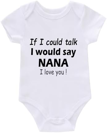 payifang Newborn Infant Baby Rompers Unisex Funny Letter Print Cute Bodysuits Payifang