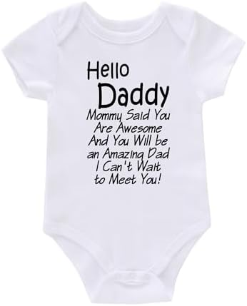 payifang Newborn Infant Baby Rompers Unisex Funny Letter Print Cute Bodysuits Payifang