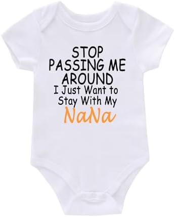 payifang Newborn Infant Baby Rompers Unisex Funny Letter Print Cute Bodysuits Payifang