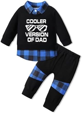 CRISONE/одежда для маленьких мальчиков, клетчатые рубашки с буквенным принтом, топ + длинные штаны, комплект одежды из 2 предметов на осень и зиму CRISONE