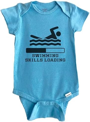 Действительно потрясающие рубашки с навыками плавания и забавным детским боди для пловцов с юмором (100% хлопок) Really Awesome Shirts