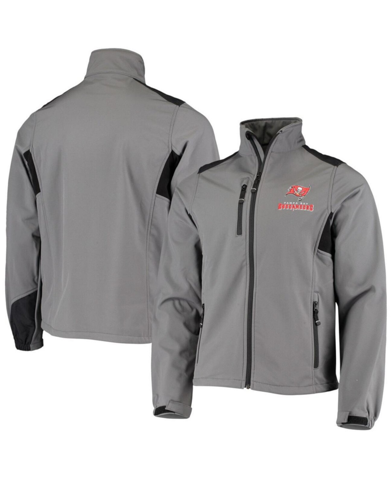 Мужская Куртка Dunbrooke Charcoal Tampa Bay Buccaneers Circle Softshell Fleece на молнии Dunbrooke