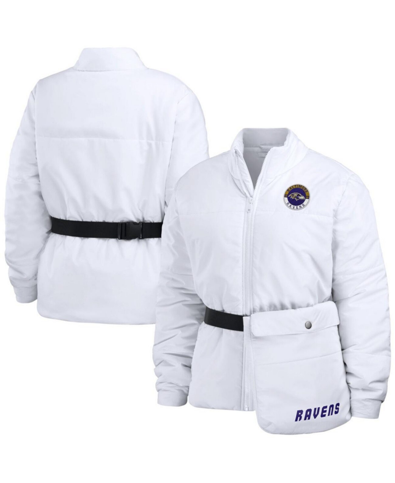 Женская Куртка WEAR by Erin Andrews Baltimore Ravens Packaway Full-Zip WEAR by Erin Andrews