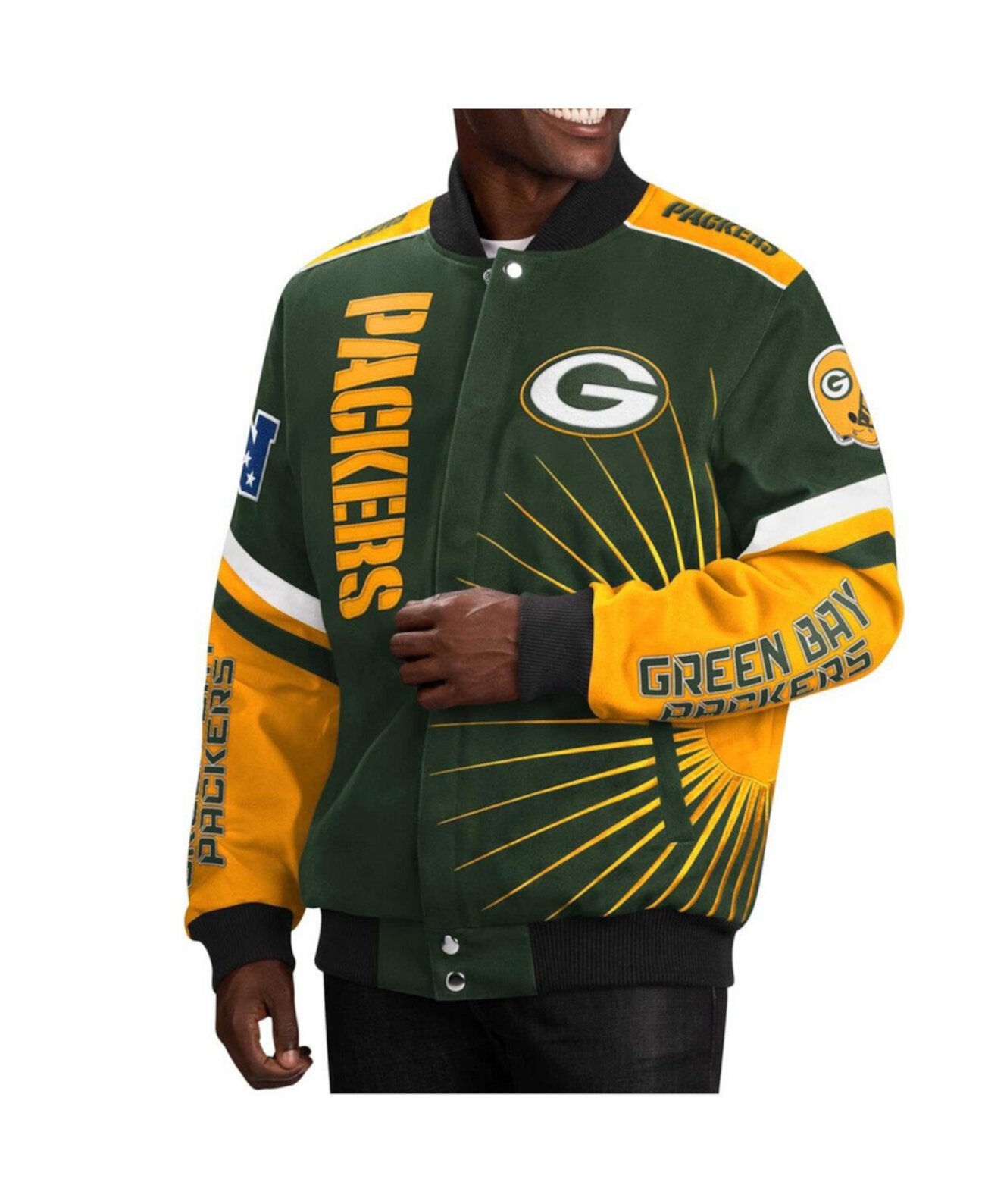 Мужская Куртка G-III Sports Green Bay Packers Extreme Redzone Full-Snap Varsity G-III Sports