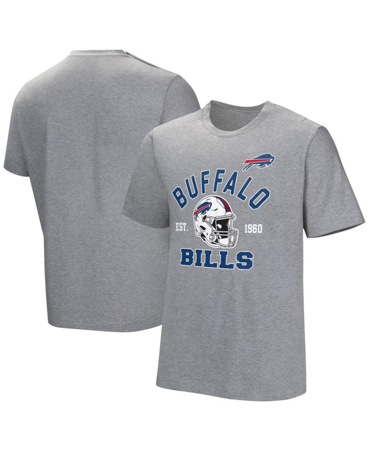 Мужская серая адаптивная футболка Buffalo Bills Tackle NFL