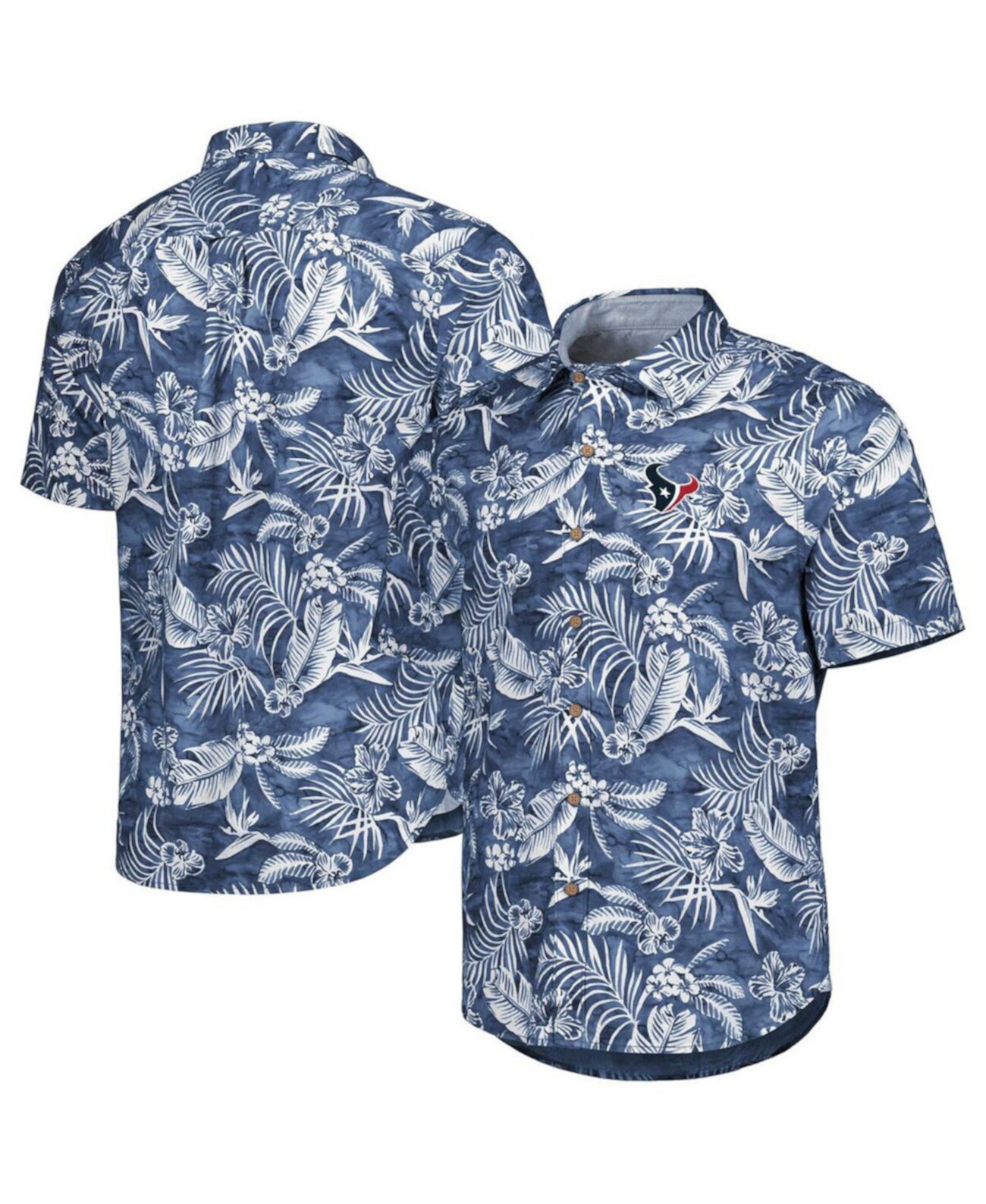 Мужская темно-синяя рубашка на всех пуговицах Houston Texans Aqua Lush Tommy Bahama