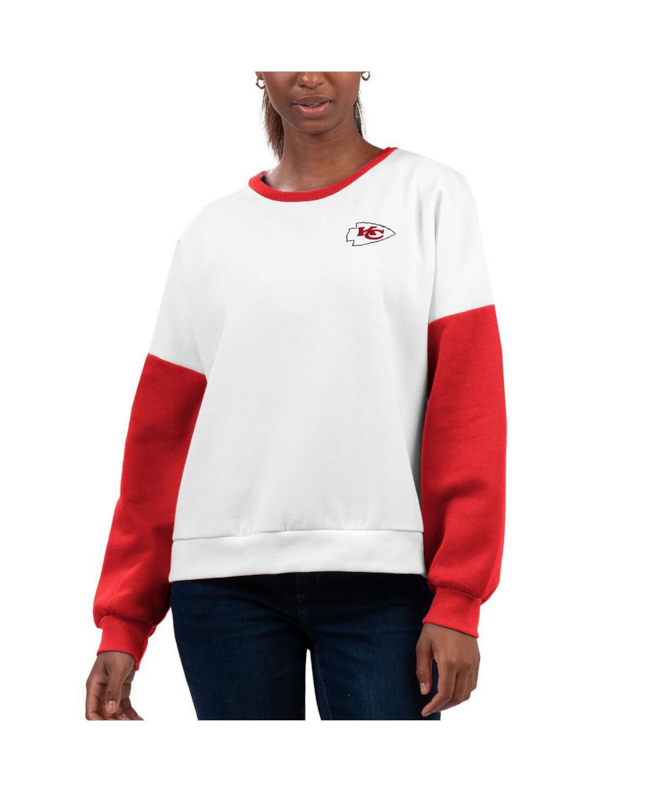 Женский белый пуловер Kansas City Chiefs A-Game свитшот G-III