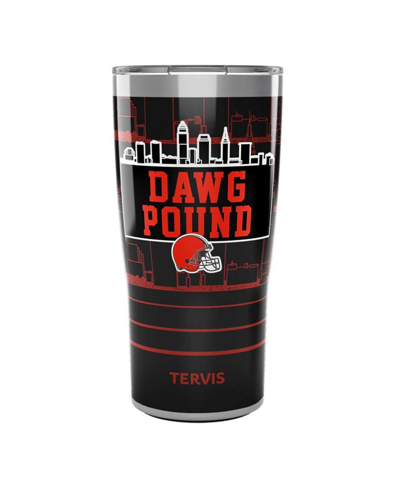 Cleveland Browns Стакан из нержавеющей стали с крышкой и крышкой на 20 унций Dawg Pound Tervis