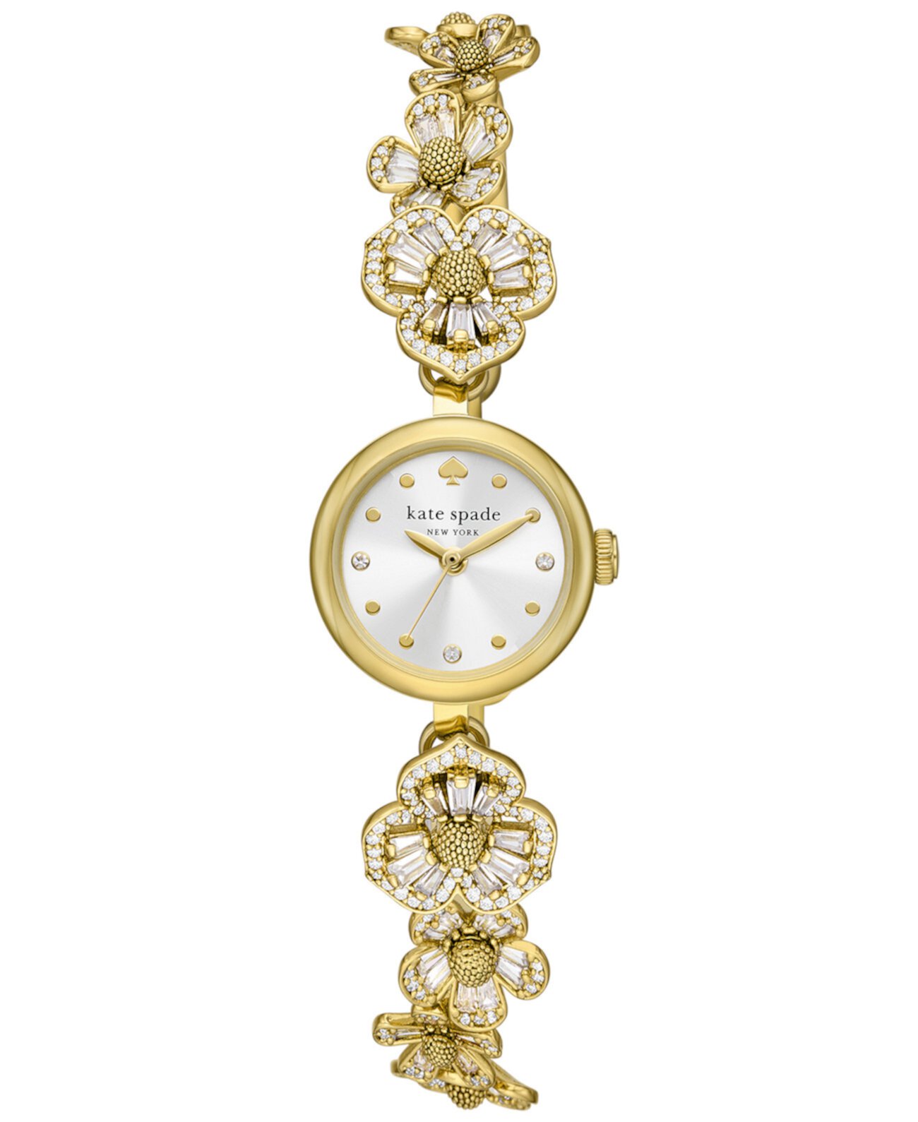 Женские часы Monroe с тремя стрелками, золотистые из нержавеющей стали, 20 мм Kate Spade New York