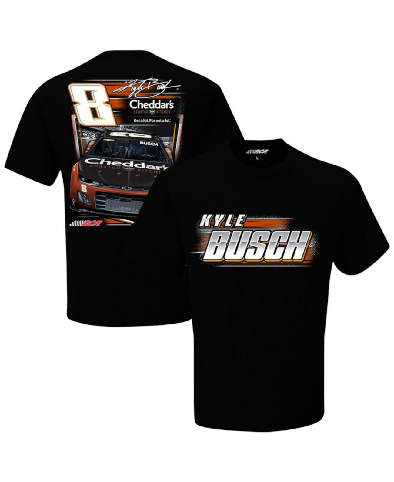 Мужская черная футболка Kyle Busch Cheddar's Dominator Richard Childress Racing Team Collection