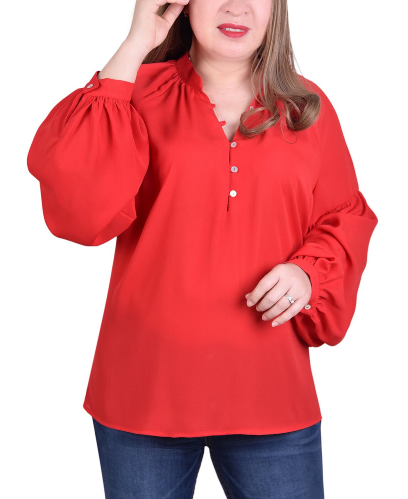 Женская Блузка NY Collection Plus Size Long Raglan-Sleeve NY Collection