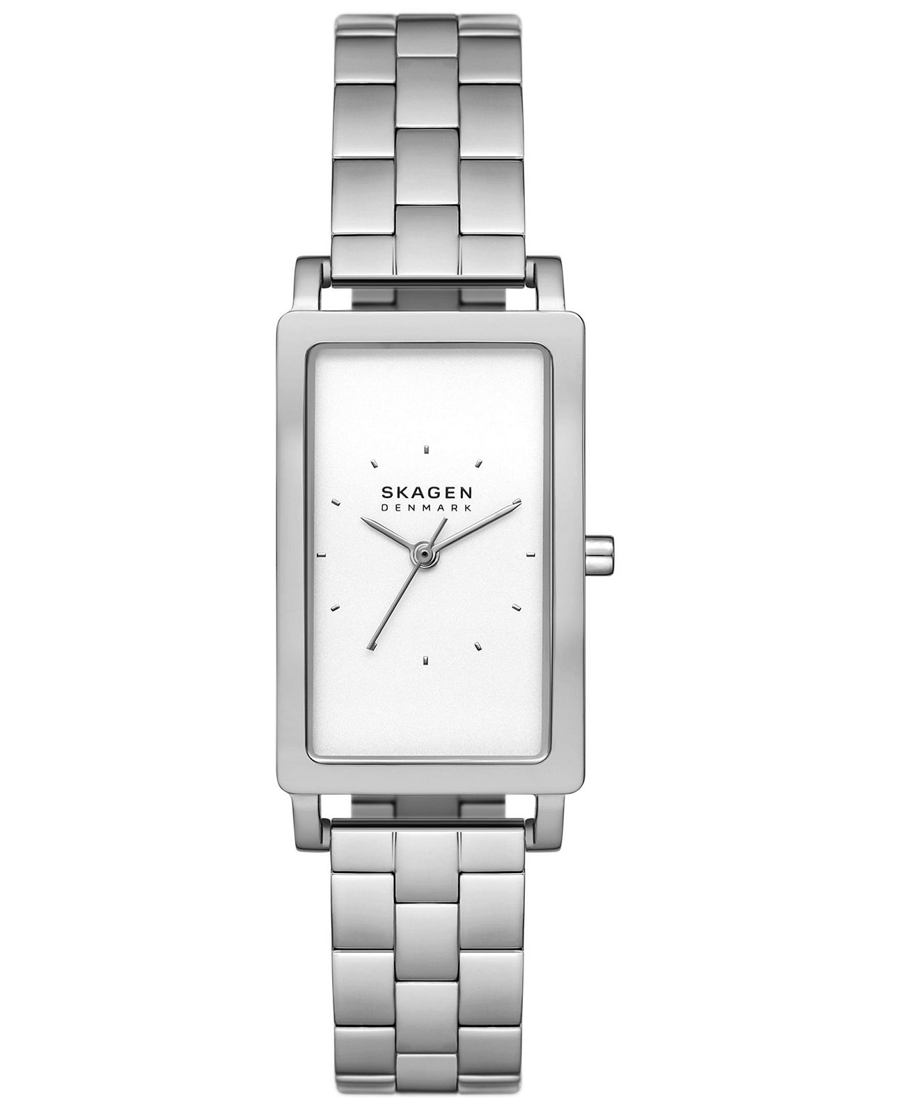Женские часы Hagen с тремя стрелками, серебристые из нержавеющей стали, 22 мм Skagen