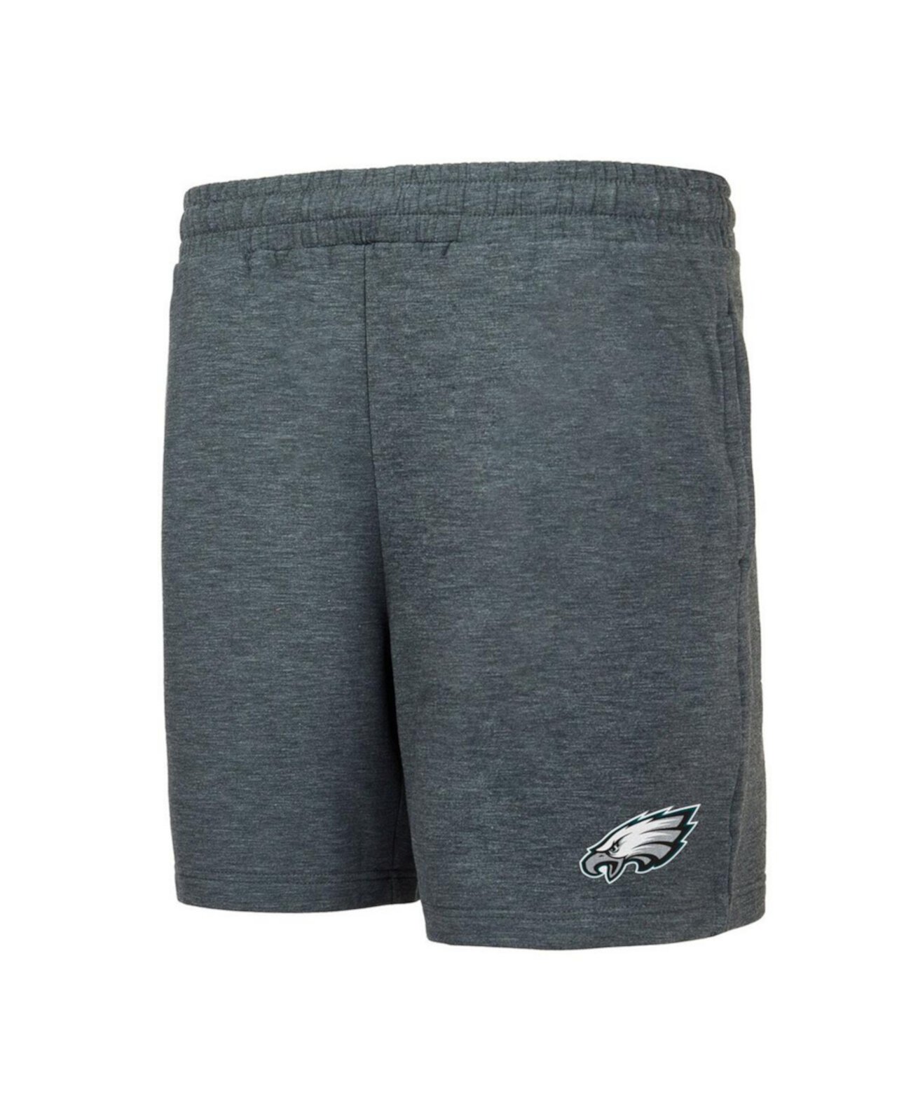 Мужские темно-серые флисовые шорты Philadelphia Eagles Powerplay Tri-Blend Concepts Sport