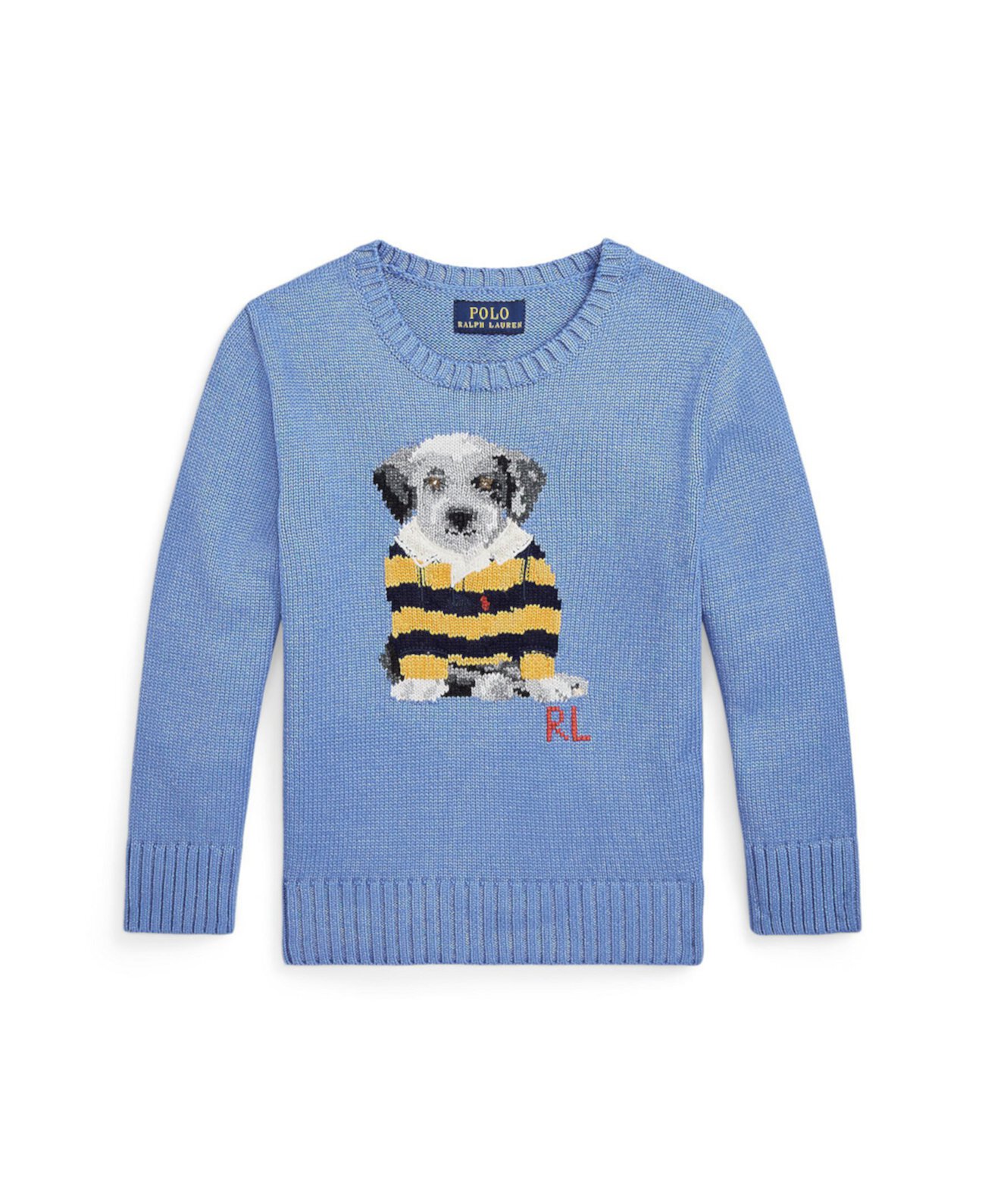 Хлопковый свитер с интарсией для малышей и маленьких мальчиков Polo Ralph Lauren