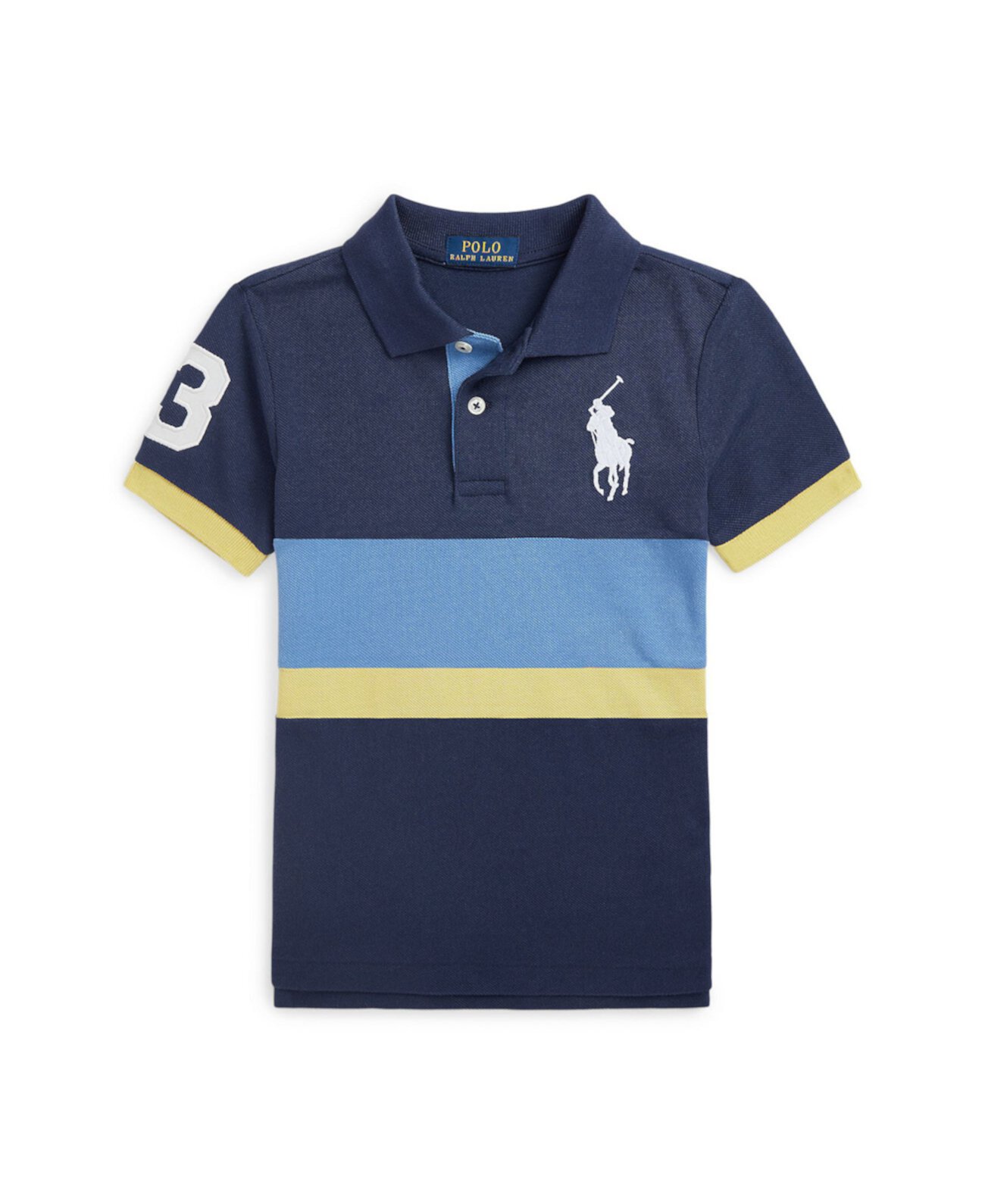 Рубашка-поло из хлопковой сетки Big Pony для малышей и маленьких мальчиков Polo Ralph Lauren