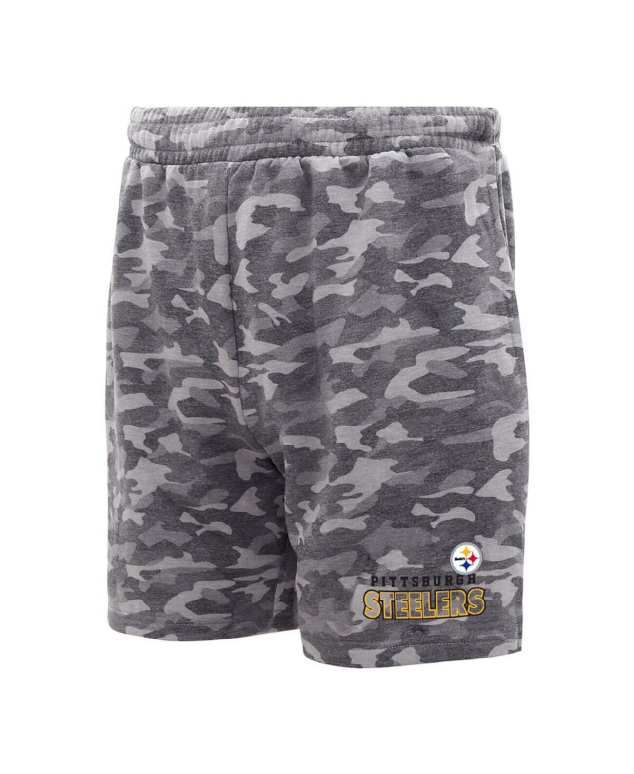 Мужские камуфляжные шорты Pittsburgh Steelers Biscayne с эластичным поясом Concepts Sport