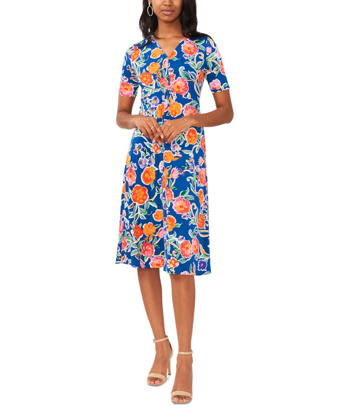 Женское Платье с Цветочным Принтом MSK MSK