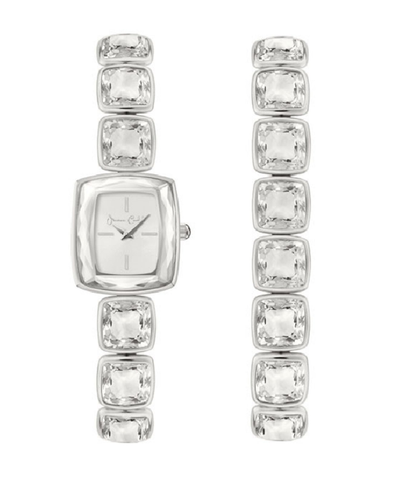 Женские кварцевые часы из серебристого сплава, 18 мм, подарочный набор Jessica Carlyle