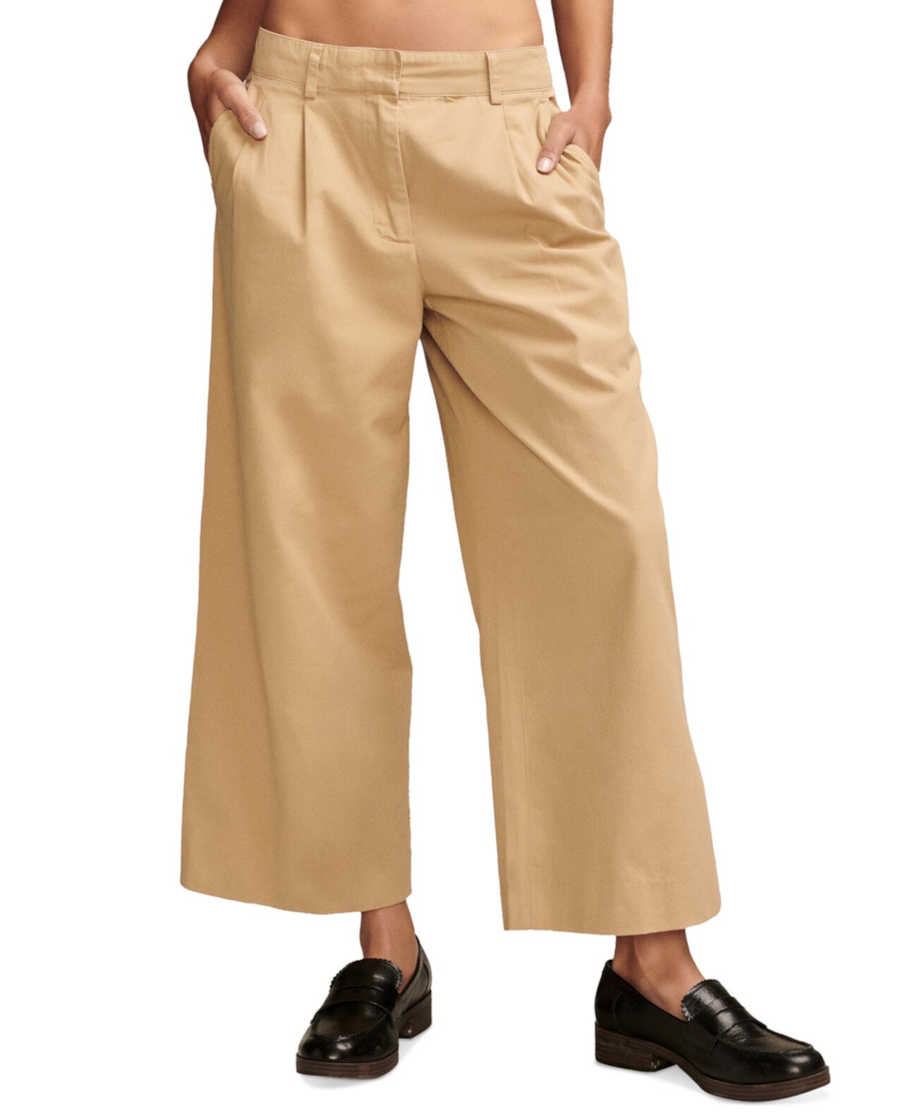 Женские укороченные широкие брюки со складками Lucky Brand